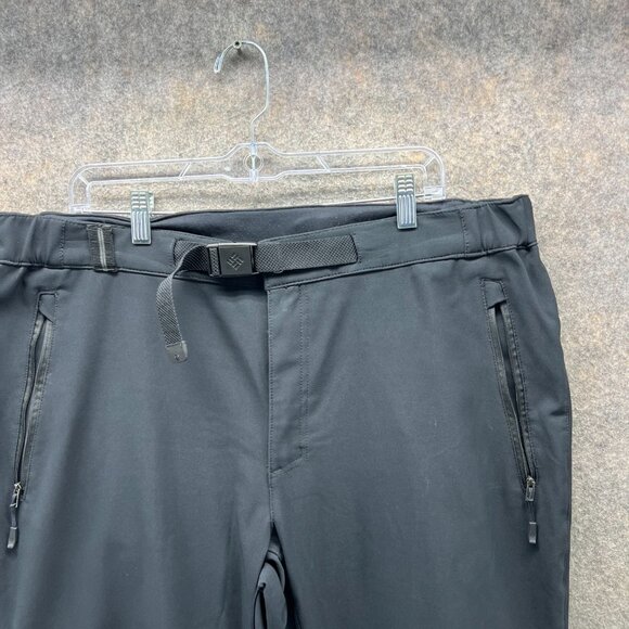 Columbia Pants Mens 38x32 Black Belted Ridge II Run lined Hiking Snowpants - Picture 10 of 12